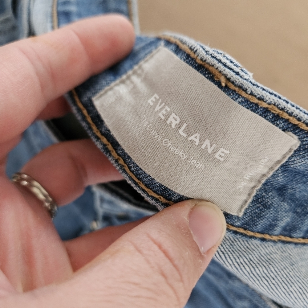 Everlane Straight Leg Jeans in Classic Blue - Picture 5 of 8
